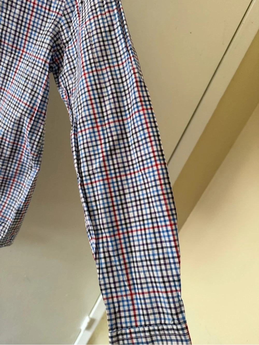 Big boys Button-Down Check Shirt - Blue/Red/White